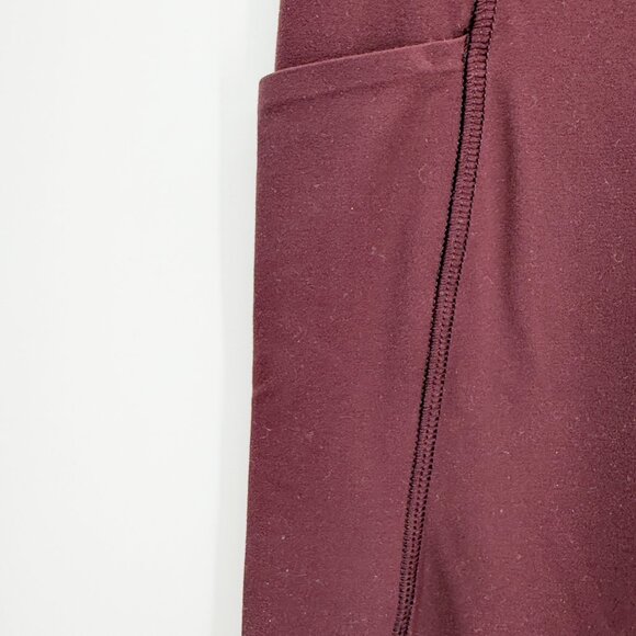 All In Motion brushed sculpt high-rise leggings in Garnet Red S - Picture 3 of 8